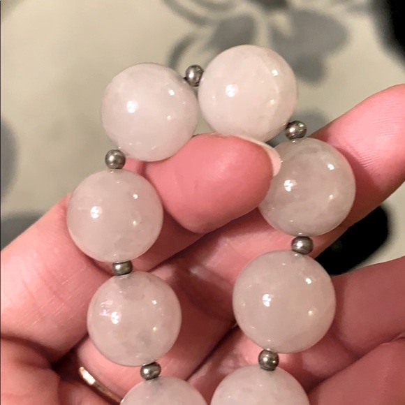 Moonstone Stone Bead Necklace - Picture 3 of 4